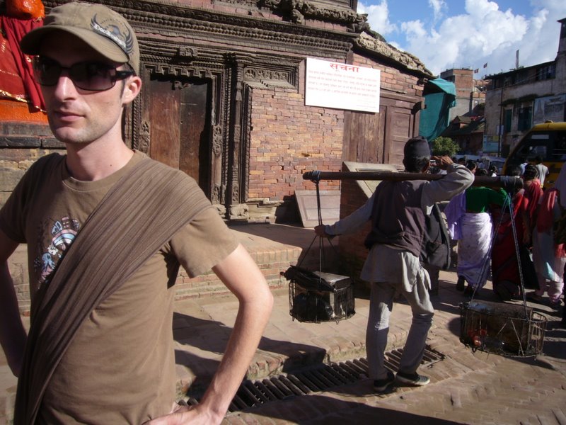 Near to Durbar Square, Patan we found a tiny restaurant that made fresh thukpa and momos.